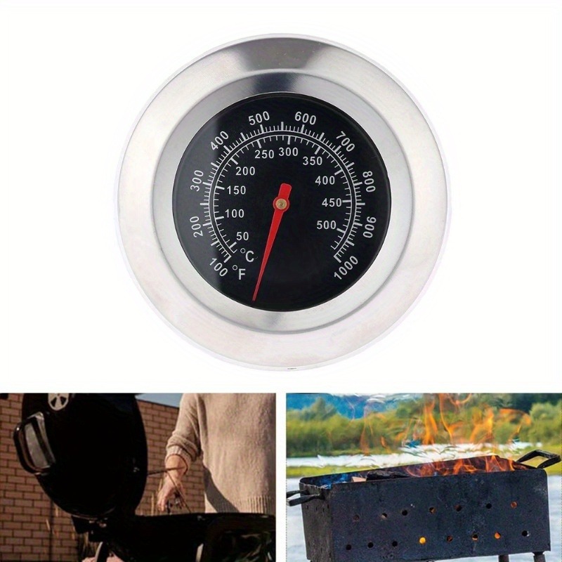 Home Cooking In - Stainless Steel BBQ Smoker Grill Temperature