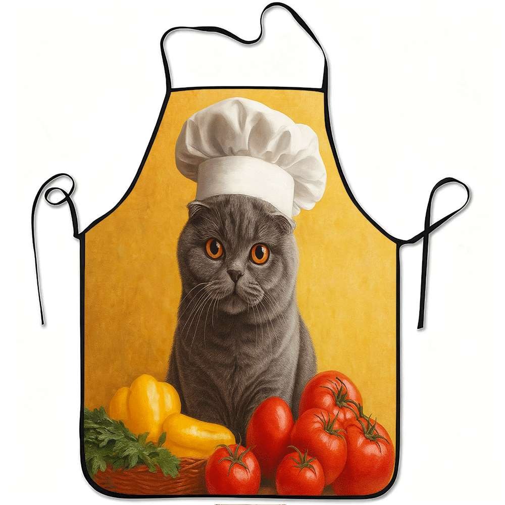 Home Cooking Definition - 1pc Polyester Protective Apron With High-definition