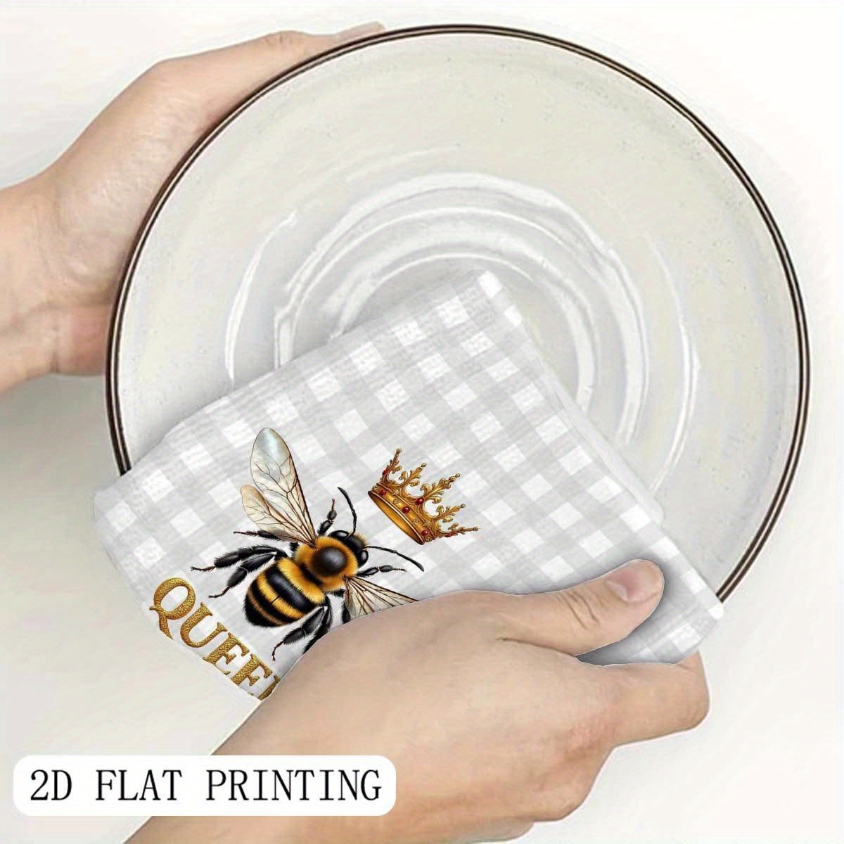 2Pcs, Plaid Queen Bee Garden K - Home Cooking Queen ulasan dan harga