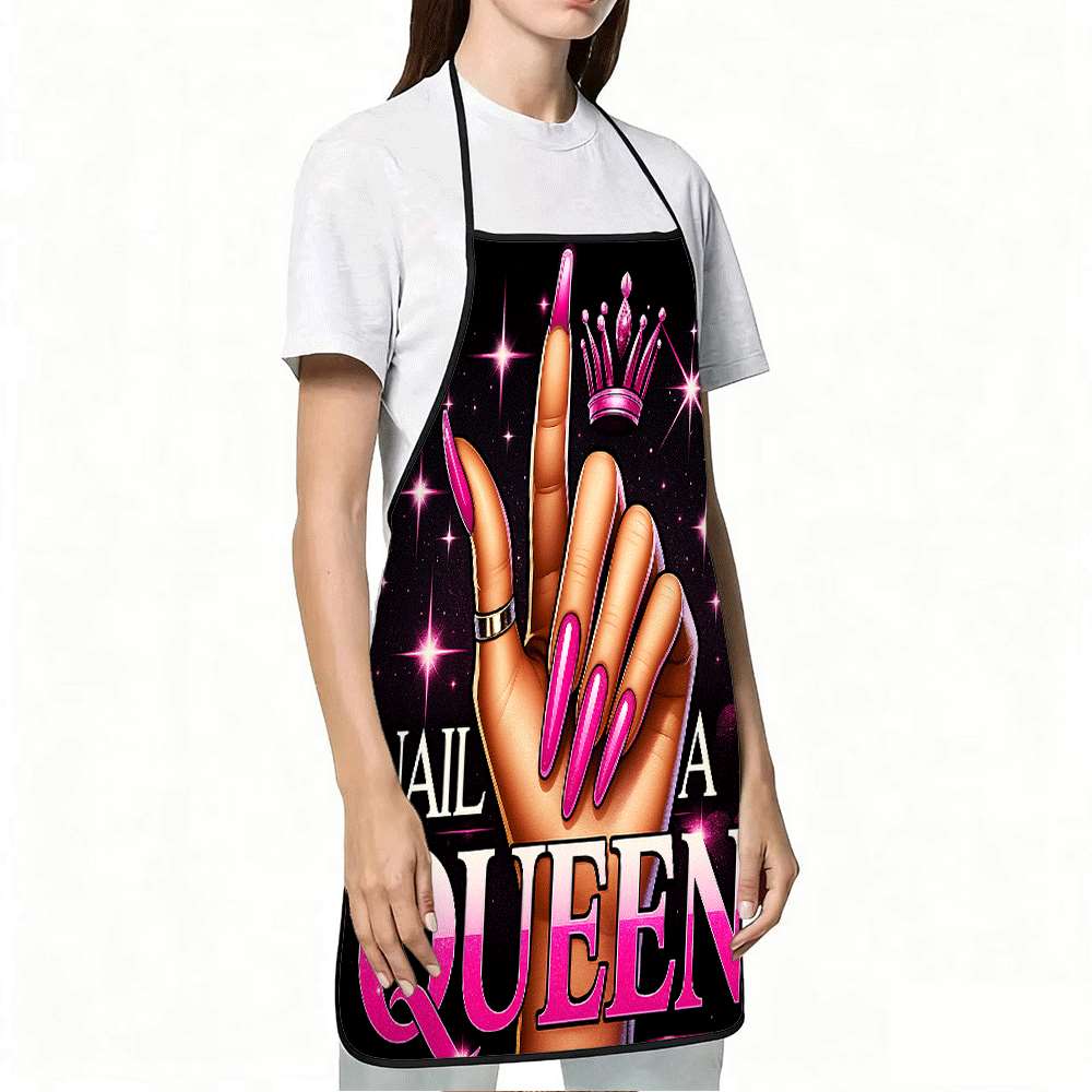 1 Trendy Nail Art-Themed Apron - Home Cooking Queen ulasan dan harga