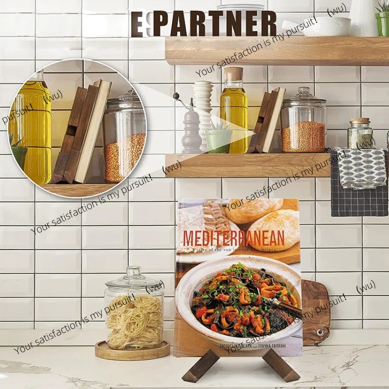 Wooden Cookbook Stand Handmade - Home Cooking Menu ulasan dan harga